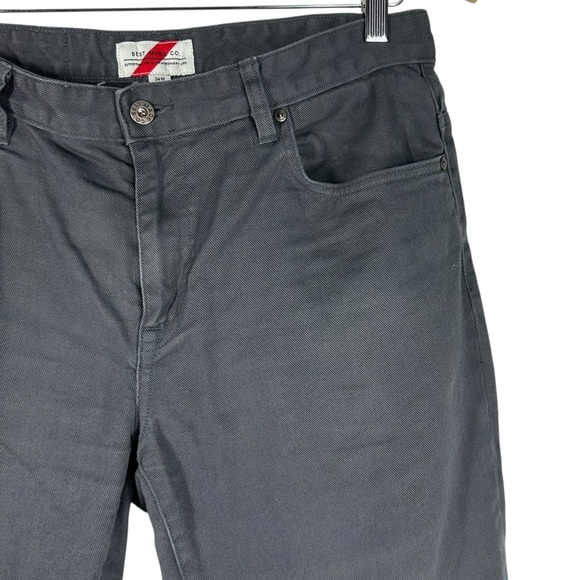 BEST MADE Men's Grey Straight Leg Jeans Size 34 X 34 - Picture 3 of 9